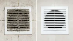 Uno strato di polvere si è accumulato sulla griglia di ventilazione del bagno. Come rimuovere la polvere utilizzando la tecnologia giapponese.
